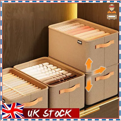 Pants Clothing Storage Box Wardrobe Clothes Storage Organizer Underwear Storage • £6.52