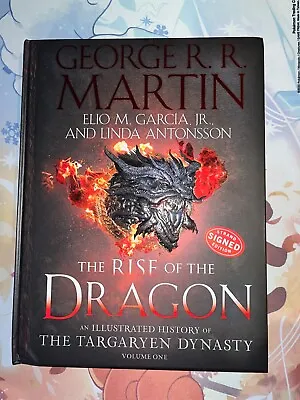 £124.99 • Buy SIGNED George RR Martin The Rise Of The Dragon Illustrated HCDJ 1ST/1ST In Hand