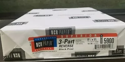NCR Carbonless 3 Part Forms Collated Reverse Paper 8-½”X11” For Offset Digital • $49.99