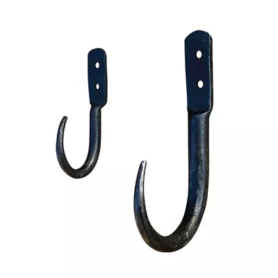 Blacksmith Hand Forged Butchers Meat J Hook In Black Wax Finish • £3.49