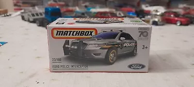 Matchbox 2023 Ford Police Interceptor Silver  New 70 Years Anniversary (box) • $4.50