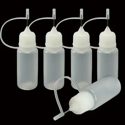 1-100pcs Plastic Squeeza Needle Dropper Bottle Essential Oil Container Pinhole • $11.98