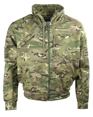 Mens Tactical Hoodie BTP Military Army Style Camouflage Lined Hooded Sweatshirt • £18.99