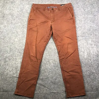 Bonobos Slim Fit Chino Pants 36x32 Rust Faded Washed Casual Preppy • $20.08