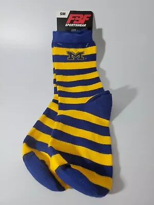 Michigan Wolverines NCAA Adult Crew Socks Size Small Women 1-5 • $10.91