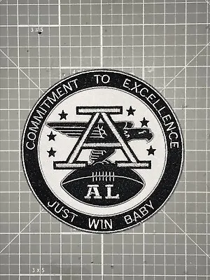 Oakland Raiders Jersey Patch Afl  Al  Commitment To Excellencejust Win Baby#2🔥 • $8