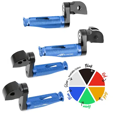 Blue 25mm Adjustable Front Rear Foot Pegs MFP For Vmax 1700 09-12 13 14 15 16 17 • $99.24