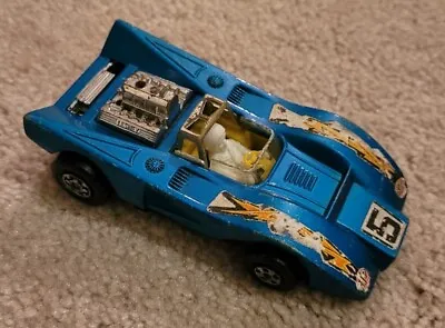 1974 Matchbox Speed Kings K-51 Barracuda Blue Yellow Lesney Products & Co. • $10