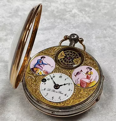 Unique Skeleton Verge Fusee Pocket Watch With Visible Balance !!! • $4999