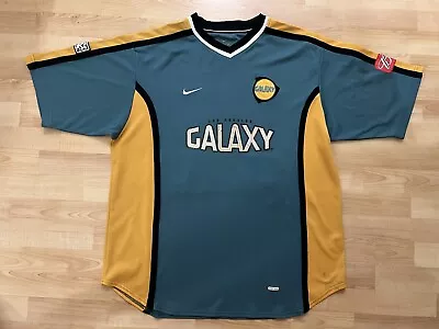 Vintage Authentic 2001 LA Galaxy Football Shirt Soccer Jersey Nike MLS Rare • $123.09