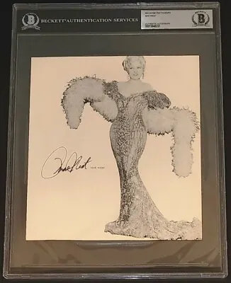 Mae West Signed Autographed Photo 7x8 Hollywood Legend Sex Symbol Slabbed BAS • $499.99