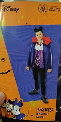 Men Disney Mickey Mouse Vampire Halloween Fancy Dress Costume SIZE S BOOK DAY • £14.99