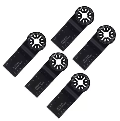 Starlock Compatible Multi Tool Blades Set Bosch Milwaukee Makita 32mm (5 Pack) • £12.99