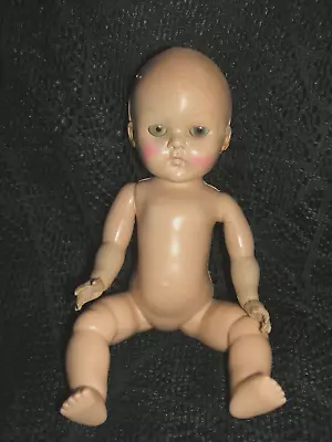 1950-51 ~ Crib Crowd ~ Transitional ~ Strung Ginny Doll ~ Bald + Naked  ~ Vogue • $89.99