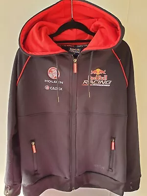 Red Bull Holden Racing Boys Jumper Zip Up Hood Size 12 Years Black • $15.99