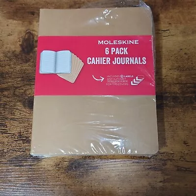 Moleskine Cahier Journals - 9-3/4  X 7-1/2 -Ruled 120 Pages X 6 Pack Of 6 • $35.95