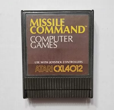 MISSILE COMMAND Atari 400/800/XL/XE Game Cartridge Tested Working  • $13.95