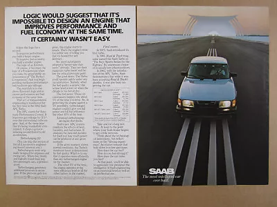 1982 Saab 900 APC Turbo Car Photo Vintage Print Ad • $8.29