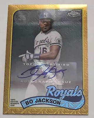 2024 Topps Series 1 Silver Packs Bo Jackson Gold Autograph 41/50 • $200