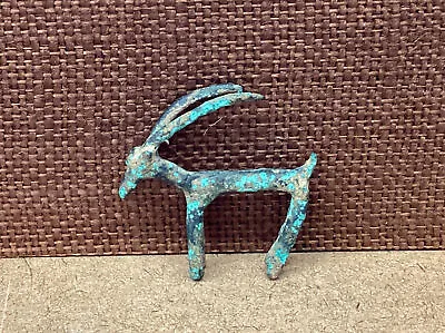 Ancient Persian Lorestan Or Amlash Bronze Ibex Figure Pre Islamic Mesopotamia • $299