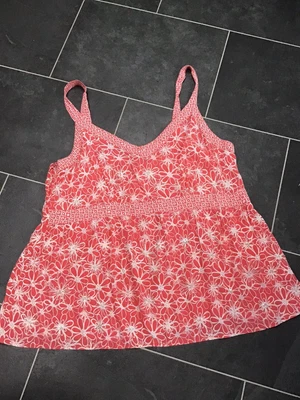 £0.99 • Buy Peach Coloured Bonmarche Ladies Vest Top Size 22 Sequin / Beaded / Flower Detail