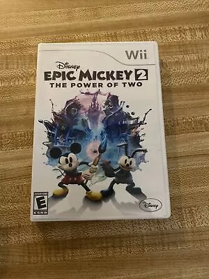 Disney Epic Mickey 2: The Power Of Two (Nintendo Wii U 2012) Complete W/ Manual • $10