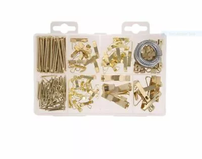 Everbilt Picture Hanging Kit 217-Piece Assorted Kit Saw Tooth Hangers Screw Eyes • $12.74