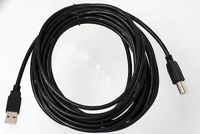 5m USB PC / Data Synch Black Cable Lead For Xerox Phaser 6110N Printer • £5.99