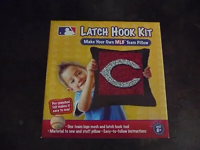 NIB Pangea Brands MLB Licensed Cincinnati Reds Latch Hook Make Your Own Pillow • $12.99