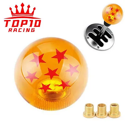 ⭐Universal Dragon Ball Z Gear Shifter 7 Star Manual Cars Shift Knob W/ Adpaters⭐ • $11.69