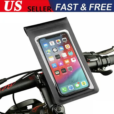 360° Waterproof Bicycle Motor Bike Phone Case Mount Holder For All Mobile Phones • $12.99