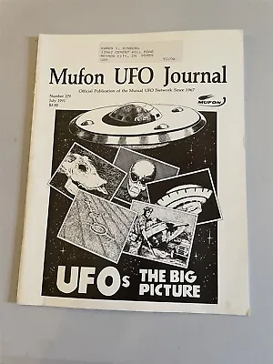 Mutual UFO Network MUFON Journal #279 July 1991 Alien  • $11.49