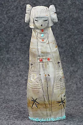 Corn Maiden Zuni Fetish Carving - Sandra Quandelacy • $265