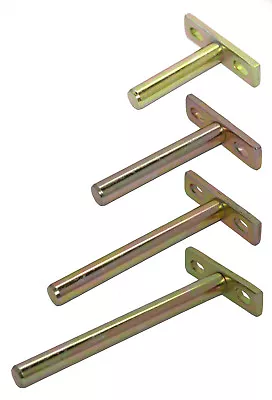 £2.45 • Buy * SINGLE CONCEALED FLOATING SHELF BRACKET SUPPORT W/ MOUNTING PLATE 12MM DIA. *