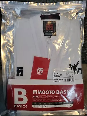 MOOTO Basic Uniform Gi Tae Kwon Do TKD Taekwondo White XS Size 140 New • $50