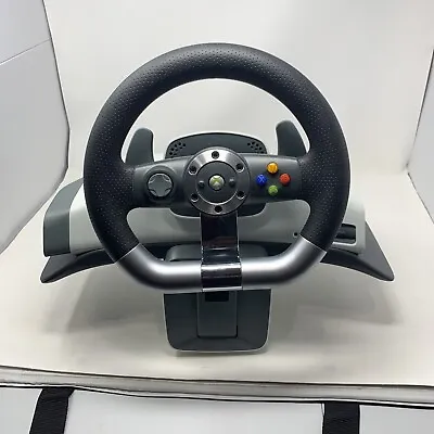 Microsoft Xbox 360 Wireless Racing Steering Wheel Without Pedals Bad Sync Button • $4.99