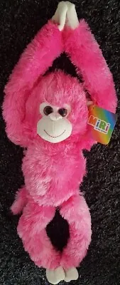 50cm Hanging Monkey Soft Plush Toy Huggy Wuggy Poppy Pink Girls Boys Toys • £11.99