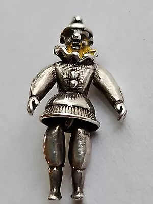 Sterling Silver Court Jester Clown Joker Charm MOVES! DETAILED! RARE! VINTAGE • $69.99