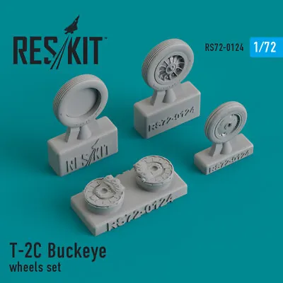 Reskit RS72-0124 Set Wheels For T-2C Buckeye Resin Detail Model 1:72 Scale Kit • $8.98