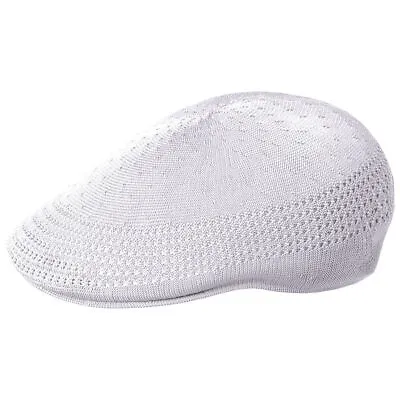 Mens Kangol Iconic 507 Tropic Ventair White Flat Cap • £45.95