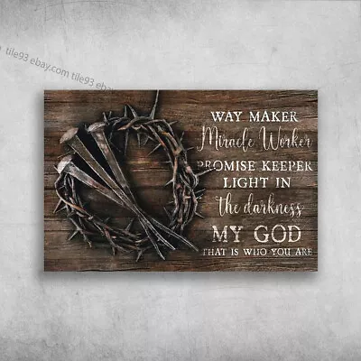 God Crown - Way Maker Miracle Worker Promise Keeper Light In The Darkness M... • $14.52