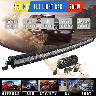 42inch LED Work Light Bar Off Road Spot Flood Combo Driving SUV UTE 4WD Truck 44 • $165.51