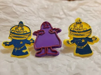 3 Vintage McDonald's 1980's Grimace And Mayor McCheese Plastic Rings - Used • $10