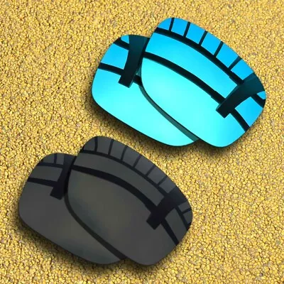 2 Pairs Polarized Lenses Replacement For-Vonzipper Elmore-Solid Black&Ice Blue • $15.79