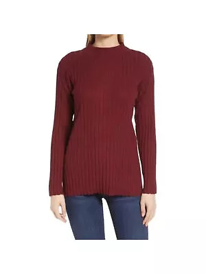 VINCE CAMUTO Womens Maroon Ribbed Long Sleeve Mock Neck Sweater XXL • $17.99