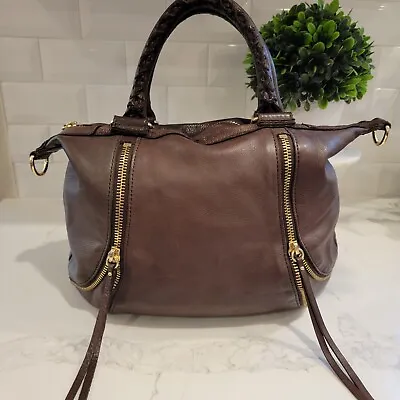 LP Linea Pelle Collection Brown Leather Handbag • $27