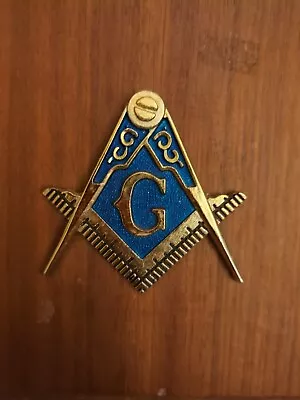 Vintage Masonic Logo Wood Inlay Inlaid Wall Hanging Art Plaque John P. Power • $12