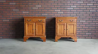 Nightstands ~ Bedside Chest~Country Crossings Night Tables By Ethan Allen~A Pair • $1995