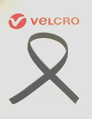 VELCRO® Brand ONE-WRAP® 10mm X 330mm Or Metres Black Cable Tie Straps Hook Loop • £13.99