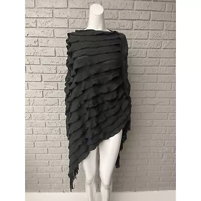 Max Edition Asymmetrical Layered Fringe Sweater Size XS / S NWT • $79